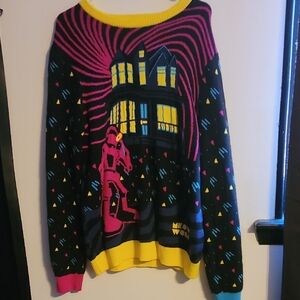 Colorful Graphic Women Sweater